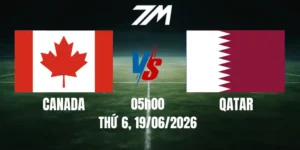 Tỷ Lệ Nhà Cái Canada Vs Qatar - Bảng B World Cup 05h00 19/06/2026